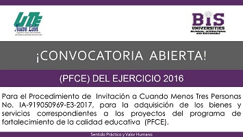 CONVOCATORIA PFCE 2016