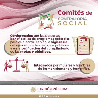 Infografía 3 Comités de Contraloría Social