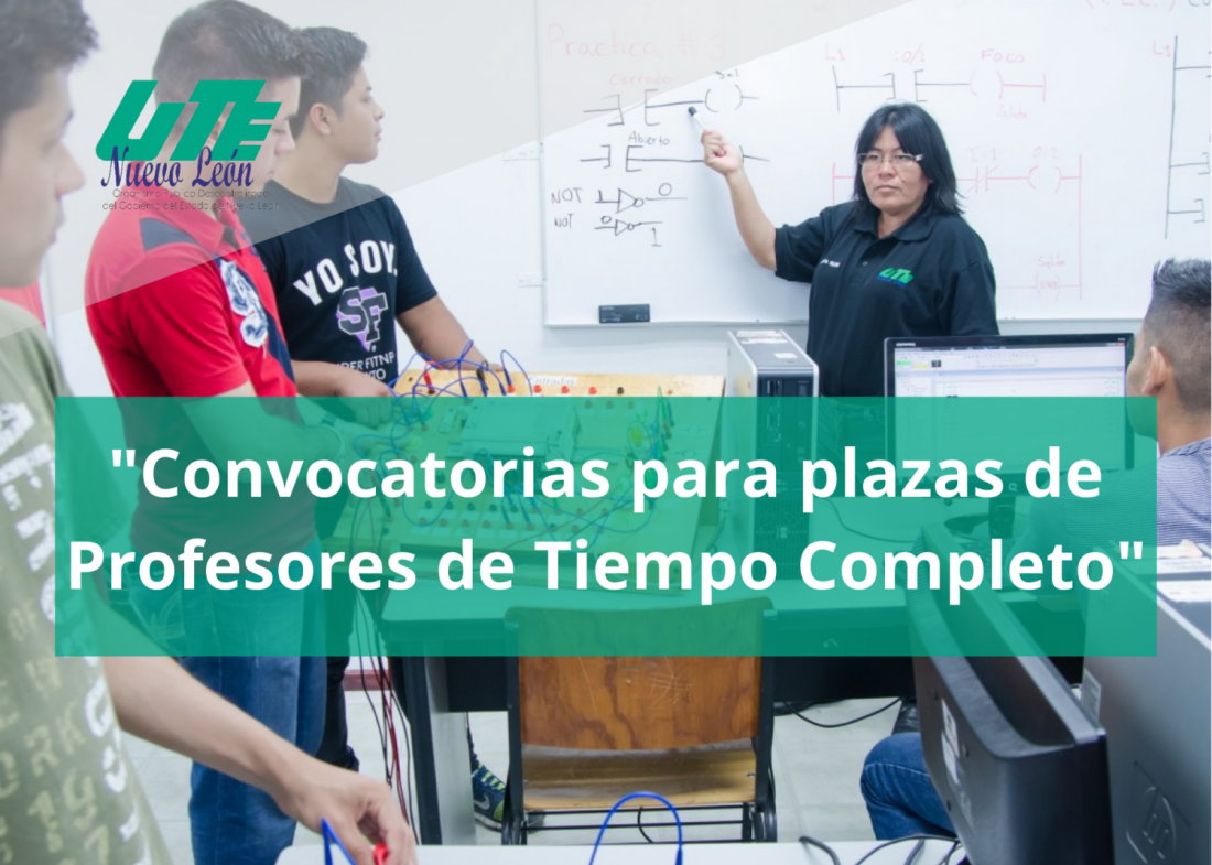 Convocatorias para plazas de Profesores de Tiempo Completo